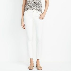 J.Crew white ankle skinny jeans size 29